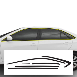 Vinyl Chrome Delete Grille Side Window Rear Blackout Decal Stickers Overlay Film Fits Toyota Camry 2015 - 2017 - Bogar Tech Designs