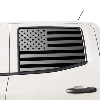 Window American Flag Vinyl Decal Stickers Fits Chevrolet Colorado 2015 - 2025 - Bogar Tech Designs