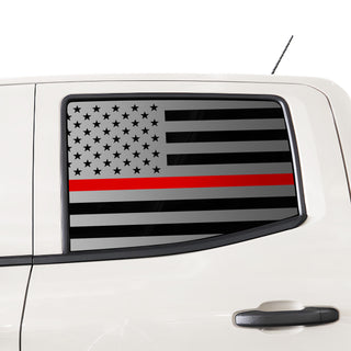 Window American Flag Vinyl Decal Stickers Fits Chevrolet Colorado 2015 - 2025 - Bogar Tech Designs