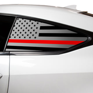 Quarter Window American Flag Vinyl Decal Stickers Fits Lexus RC 2015 - 2025 - Bogar Tech Designs
