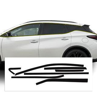 Vinyl Chrome Delete Grille Side Window Rear Blackout Decal Stickers Overlay Film Fits Nissan Murano - Bogar Tech Designs