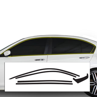 Vinyl Chrome Delete Grille Side Window Rear Wheel Blackout Decal Stickers Overlay Film Fits Honda Accord 2013 - 2017 - Bogar Tech Designs