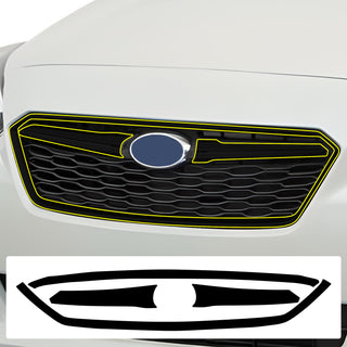 Vinyl Chrome Delete Grille Blackout Decal Stickers Overlay Film Fits Subaru Impreza 2017 - 2019 - Bogar Tech Designs