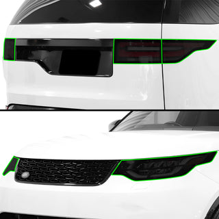 Full Headlight Taillight Precut Smoked PPF Tint Kit Film Overlay Fits Land Rover Discovery 2017 - 2024 - Bogar Tech Designs