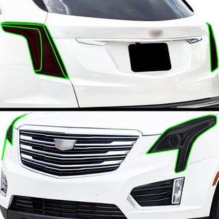Full Headlight Taillight Precut Smoked PPF Tint Kit Film Overlay Fits Cadillac XT5 2017 - 2025 - Bogar Tech Designs