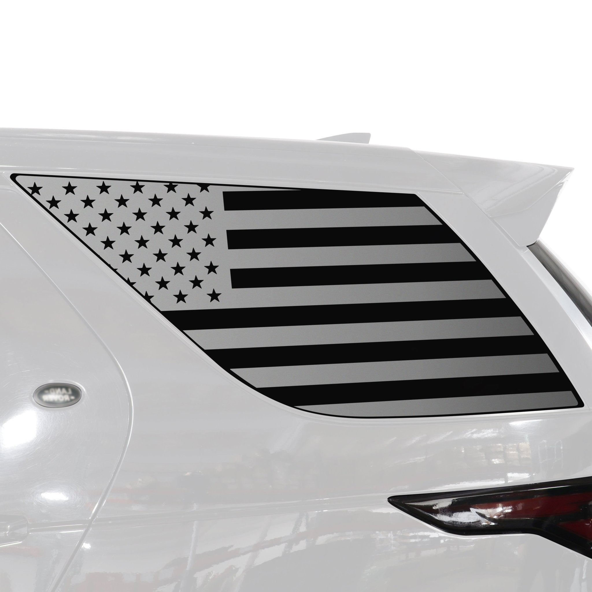 thumbnail image 2 of American Flag Vinyl Decal For Tesla Model Y Rear Quarter Window – Matte Finish 2 of 5