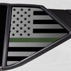 Quarter Window American Flag Vinyl Decal Stickers Fits Nissan Kicks 2018 - 2024 - Bogar Tech Designs