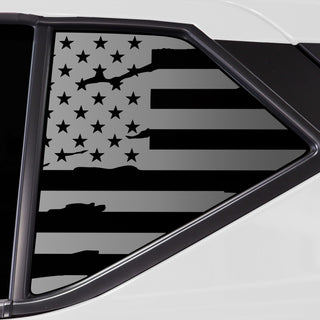Quarter Window American Flag Vinyl Decal Stickers Fits Nissan Kicks 2018 - 2024 - Bogar Tech Designs