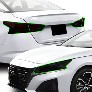 Full Headlight Taillight Precut Smoked PPF Tint Kit Film Overlay Fits Nissan Altima 2019 - 2025 - Bogar Tech Designs