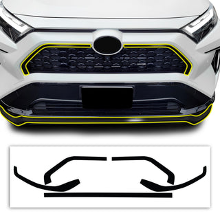 Vinyl Chrome Delete Grille Side Window Rear Wheel Blackout Decal Stickers Overlay Film Fits Toyota Rav4 2019 - 2025 - Bogar Tech Designs