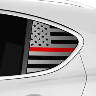 Quarter Window American Flag Vinyl Decal Stickers Fits Alfa Romeo Stelvio 2019 - 2025 - Bogar Tech Designs