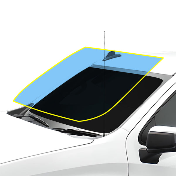 Precut Front Rear Windshield Premium Protection Self Healing Film Kit For Chevrolet Silverado 1500 2019+ - Bogar Tech Designs