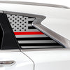 Quarter Window American Flag Vinyl Decal Stickers Fits Infiniti QX50 2019 - 2025 - Bogar Tech Designs