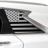 Quarter Window American Flag Vinyl Decal Stickers Fits Infiniti QX50 2019 - 2025 - Bogar Tech Designs