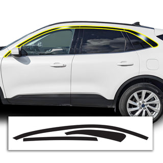 Vinyl Chrome Delete Grille Side Window Blackout Decal Stickers Overlay Film Fits Ford Escape 2020 - 2025 - Bogar Tech Designs