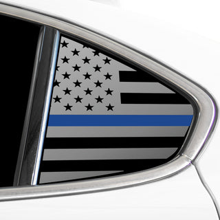 Quarter Window American Flag Vinyl Decal Stickers Fits Alfa Romeo Giulia 2016 - 2025 - Bogar Tech Designs