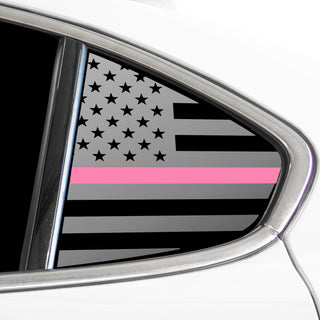 Quarter Window American Flag Vinyl Decal Stickers Fits Alfa Romeo Giulia 2016 - 2025 - Bogar Tech Designs