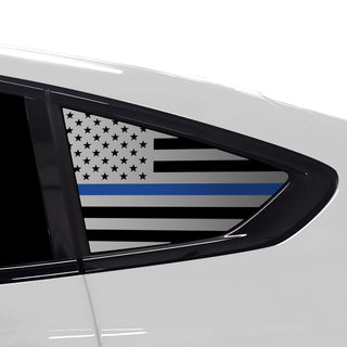 Fits BMW X6 2019 - 2025Quarter Window American Flag Vinyl Decal Stickers - Bogar Tech Designs