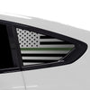 Fits BMW X6 2019 - 2025Quarter Window American Flag Vinyl Decal Stickers - Bogar Tech Designs