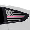 Fits BMW X6 2019 - 2025Quarter Window American Flag Vinyl Decal Stickers - Bogar Tech Designs