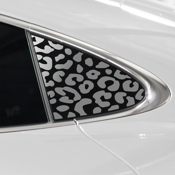Animal Leopard Cheetah Cow Window Vinyl Decal Stickers Fits Porsche Taycan 2020 - 2024 - Bogar Tech Designs