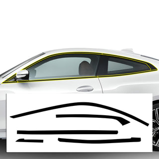 Vinyl Chrome Delete Blackout Decal Stickers Dechrome Overlay Film Fits BMW 4 Series 2021 - 2024 - Bogar Tech Designs