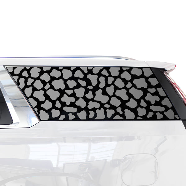 Animal Leopard Cheetah Cow Quarter Window Vinyl Decal Stickers Fits Cadillac Escalade ESV 2021 - 2025 - Bogar Tech Designs
