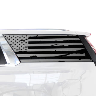 Quarter Window American Flag Vinyl Decal Stickers Fits Cadillac Escalade ESV 2021 - 2025 - Bogar Tech Designs