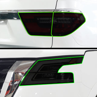 Full Headlight Taillight Precut Smoked PPF Tint Kit Film Overlay Fits Nissan Armada 2021 - 2024 - Bogar Tech Designs