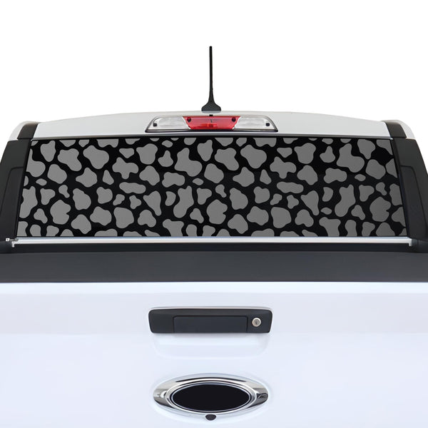 Animal Leopard Cheetah Rear Window Windshield Vinyl Decal Stickers Fits Ford Maverick 2022 2023 - Bogar Tech Designs