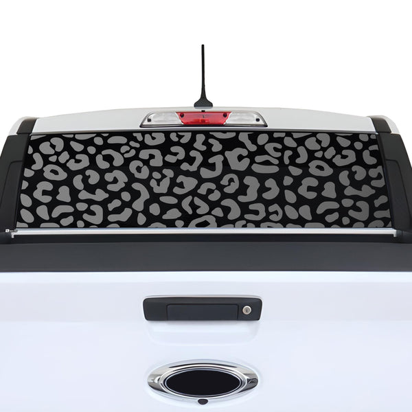 Animal Leopard Cheetah Rear Window Windshield Vinyl Decal Stickers Fits Ford Maverick 2022 2023 - Bogar Tech Designs