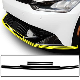 Vinyl Chrome Delete Wheel Sides Front Rear Bumper Trim Blackout Decal Stickers Overlay Film Fits Kia EV6 2022 - 2025 - Bogar Tech Designs