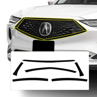 Vinyl Chrome Delete Grille Side Window Rear Blackout Decal Stickers Overlay Film Fits Acura MDX 2022 - 2025 - Bogar Tech Designs