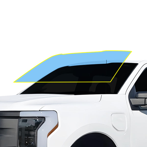 For Ford F - 150 Lightning 2022+ Precut Front Rear Windshield Premium Protection Self Healing Film Kit - Bogar Tech Designs