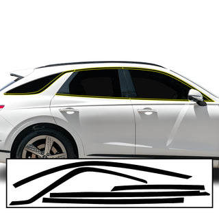 Vinyl Chrome Delete Side Window Trim Blackout Decal Stickers Overlay Film Fits Genesis GV70 2022 - 2025 - Bogar Tech Designs