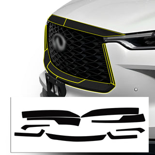 Vinyl Chrome Delete Grille Side Window Rear Blackout Decal Stickers Overlay Film Fits Infiniti QX60 2022 - 2025 - Bogar Tech Designs
