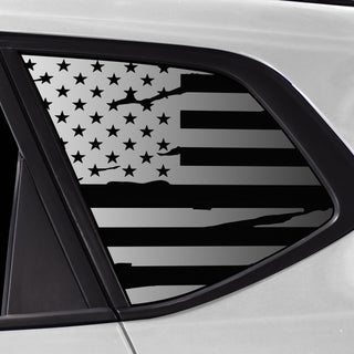 Quarter Window American Flag Vinyl Decal Stickers Fits Volkswagen Taos 2022 - 2025 - Bogar Tech Designs