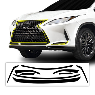 Vinyl Chrome Delete Side Window Front Rear Bumper Wheel Rim Trim Blackout Decal Stickers Overlay Film Fits Lexus RX 2016 - 2022 - Bogar Tech Designs