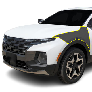 Fits Hyundai Santa Cruz 2022+ Precut Premium Gloss Black Carbon Fiber Fender Paint Protection Film PPF Decal Film Kit Coverage - Bogar Tech Designs