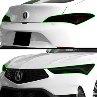 Full Headlight Taillight Precut Smoked PPF Tint Kit Film Overlay Fits Acura Integra 2023 - 2025 - Bogar Tech Designs