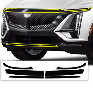 Vinyl Chrome Delete Grille Side Window Rear Blackout Decal Stickers Overlay Film Fits Cadillac Lyriq 2023 - 2025 - Bogar Tech Designs
