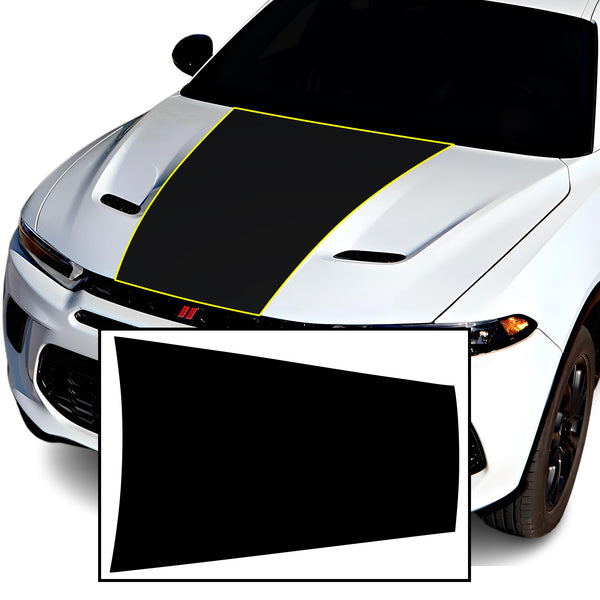 Vinyl Middle Hood Side Blackout Decal Stickers Overlay Film Fits Dodge Hornet 2023 - 2025 - Bogar Tech Designs