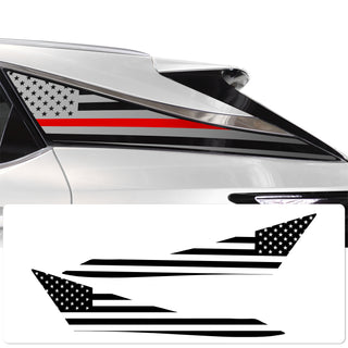 Quarter Window American Flag Vinyl Decal Stickers Fits Lexus RX 2023 - 2025 - Bogar Tech Designs