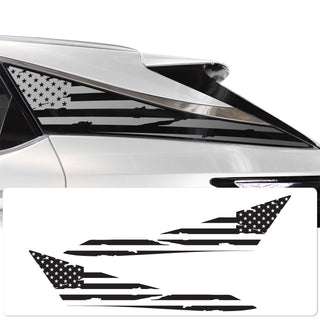 Quarter Window American Flag Vinyl Decal Stickers Fits Lexus RX 2023 - 2025 - Bogar Tech Designs