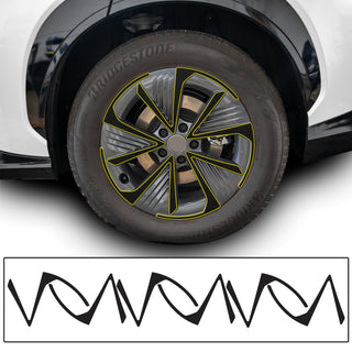 Vinyl Chrome Delete Wheel Blackout Decal Stickers Overlay Film Fits Lexus RZ 2023 - 2024 - Bogar Tech Designs