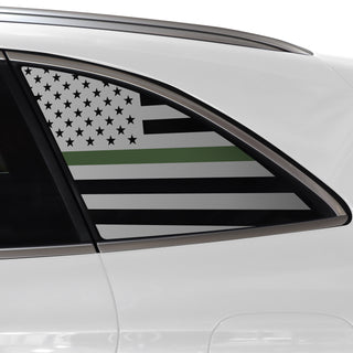 Quarter Window American Flag Vinyl Decal Stickers Fits Mercedes - Benz GLC 2016 - 2025 - Bogar Tech Designs