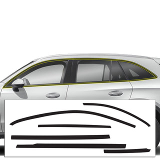 Vinyl Chrome Delete Grille Side Window Rear Rim Blackout Decal Stickers Overlay Film Fits Mercedes - Benz GLC - Bogar Tech Designs