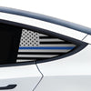 Quarter Window American Flag Vinyl Decal Stickers Fits Tesla Model 3 2023 - 2025 - Bogar Tech Designs