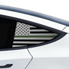 Quarter Window American Flag Vinyl Decal Stickers Fits Tesla Model 3 2023 - 2025 - Bogar Tech Designs