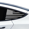 Quarter Window American Flag Vinyl Decal Stickers Fits Tesla Model 3 2023 - 2025 - Bogar Tech Designs